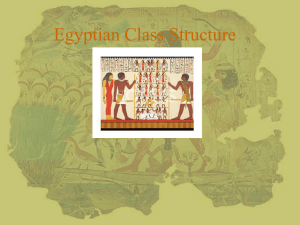 Egyptian Class Structure