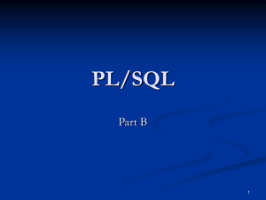 PL/SQL Part B 1