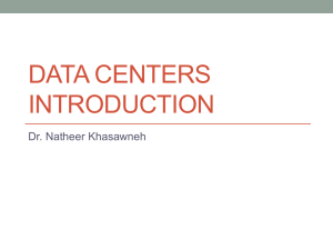 DATA CENTERS INTRODUCTION Dr. Natheer Khasawneh