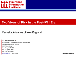 Two Views of Risk in the Post-9/11 Era
