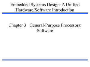 Embedded Systems Design: A Unified Hardware/Software Introduction