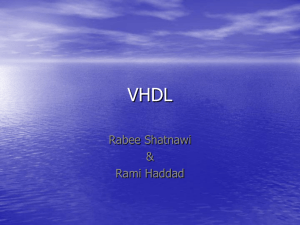 VHDL Rabee Shatnawi &amp; Rami Haddad