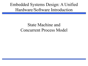 Embedded Systems Design: A Unified Hardware/Software Introduction State Machine and Concurrent Process Model