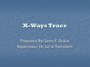 X-Ways Trace Prepared By: Leen F. Arikat Supervisor: Dr. Lo’ai Tawalbeh