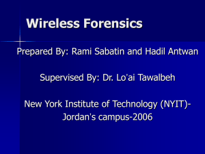 Wireless Forensics