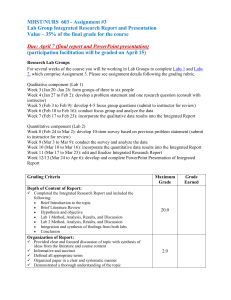 MHST/NURS  603 - Assignment #3