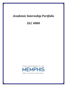 Academic Internship Portfolio ELC 4000