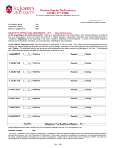 Partnership for Performance LEADER PFP FORM  – 60%