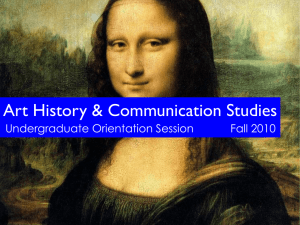 Art History &amp; Communication Studies