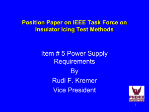 Item # 5 Power Supply Requirements By Rudi F. Kremer