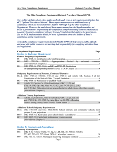 2014 Ohio Compliance Supplement  Optional Procedure Manual