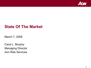 State Of The Market March 7, 2008 Carol L. Murphy Managing Director