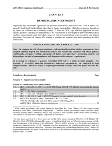 CHAPTER 5  DEPOSITS AND INVESTMENTS