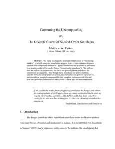 Computing the Uncomputable, or, The Discrete Charm of Second-Order Simulacra