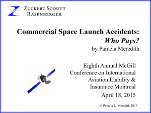 Commercial Space Launch Accidents: Who Pays?