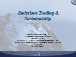 Emissions Trading &amp; Sustainability 1