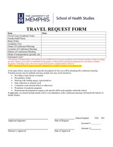 TRAVEL REQUEST FORM