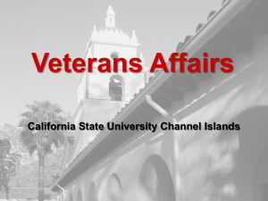 Veterans Affairs California State University Channel Islands