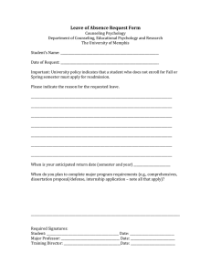 Leave of Absence Request Form