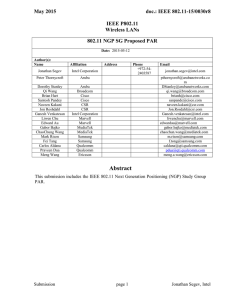 May 2015  doc.: IEEE 802.11-15/0030r8 IEEE P802.11