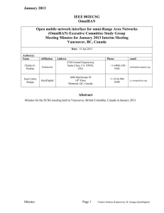 January 2013  IEEE 802ECSG OmniRAN