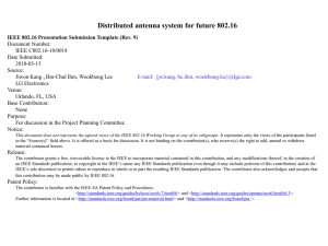 Distributed antenna system for future 802.16