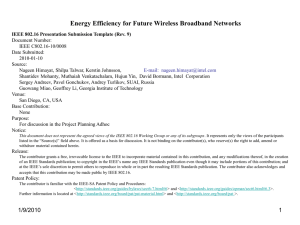 Energy Efficiency for Future Wireless Broadband Networks