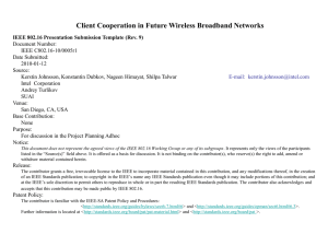 Client Cooperation in Future Wireless Broadband Networks