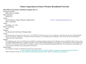 Client Cooperation in Future Wireless Broadband Networks