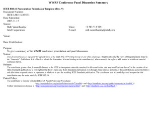 WWRF Conference Panel Discussion Summary