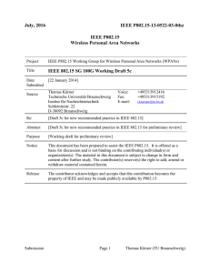 July, 2016 IEEE P802.15-13-0522-03-0thz IEEE P802.15 Wireless Personal Area Networks