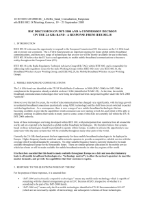 18-05-0033-r0-0000-EC_2.6GHz_band_Consultation_Response n RSC DISCUSSION ON IMT-2000 AND A COMMISSION DECISION