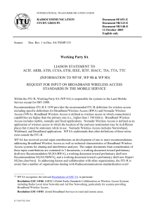 RADIOCOMMUNICATION Document 8F/651-E STUDY