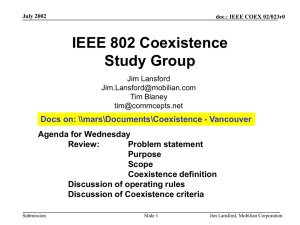 IEEE 802 Coexistence Study Group