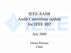 IEEE-SASB Audit Committee update for IEEE 802 July 2008
