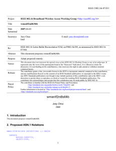 IEEE C802.16i-07/031 Project Title