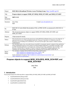 IEEE C802.16i-07/027 Project Title