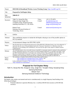 IEEE C802.16j-08/106r1 Project Title