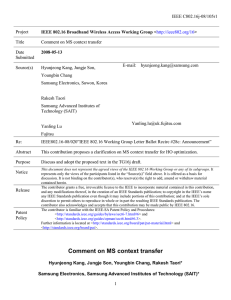 IEEE C802.16j-08/105r1 Project Title