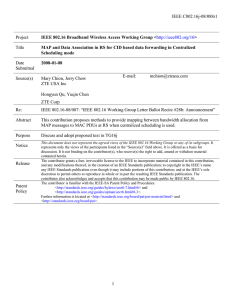 IEEE C802.16j-08/088r1 Project Title