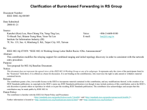 Clarification of Burst-based Forwarding in RS Group