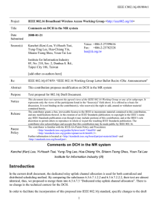 IEEE C802.16j-08/004r1 Project Title