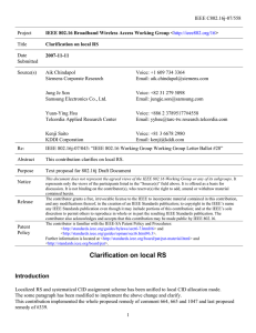 IEEE C802.16j-07/558 Project Title