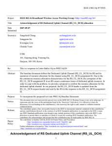 IEEE C802.16j-07/NNN Project Title