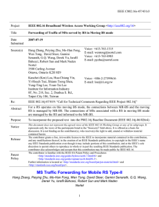 IEEE C802.16x-07/431r3 Project Title