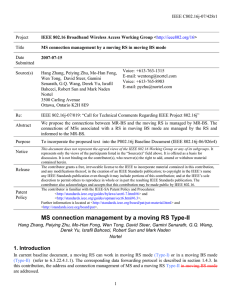 IEEE C802.16j-07/428r1 Project Title