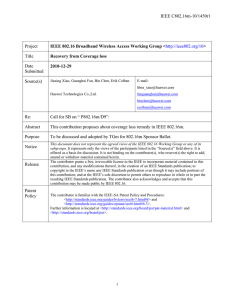 IEEE C802.16m-10/1450r1 Project Title Date