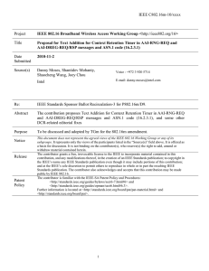 IEEE C802.16m-10/xxxx Project Title &lt;