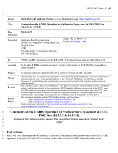 IEEE C802.16m-10/1345 1 Project