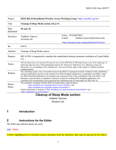 IEEE C802.16m-10/0577 Project Title